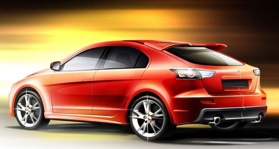  Mitsubishi Lancer Ralliart Sketches 2008 года  (фото 2 из 3)